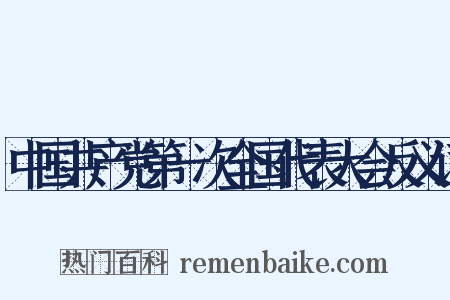中国共产党第一次全国代表大会反义词是什么意思的图片